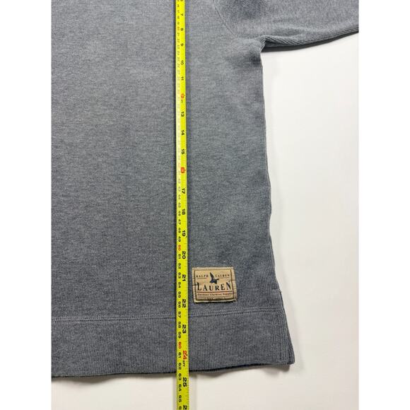 Lauren Ralph Lauren Women’s Gray Knit Sweater – 100% Cotton, Size Large - Picture 5 of 6